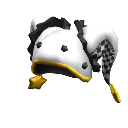 Star Clown Hat White