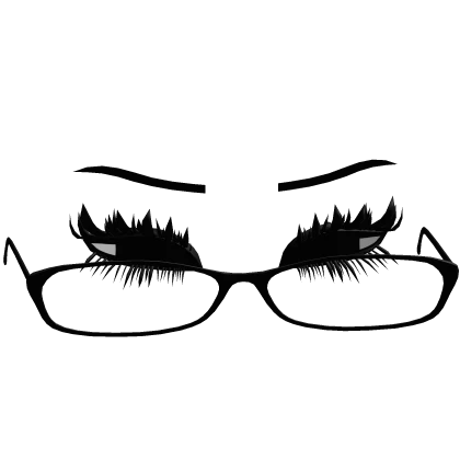 Low Glasses w lashes + eyes