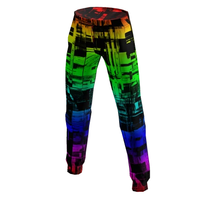 🌈 Rainbow GLITCHED pants