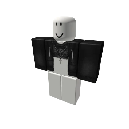 black open jacket w dark skull top