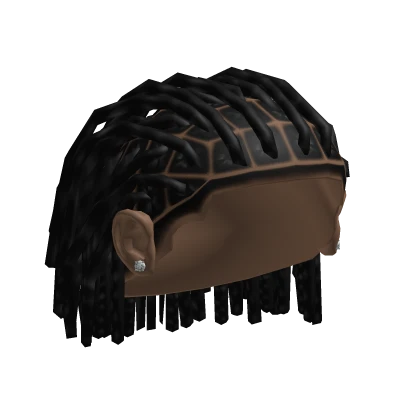 Slick Back Dreads w Diamond Stud Ear Rings
