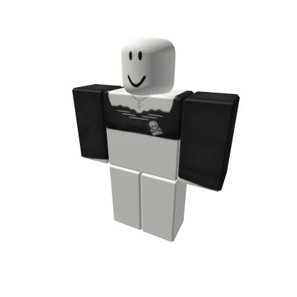 cute black y2k skeleton top