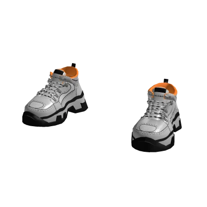 Grey/Black Stripes Shoes