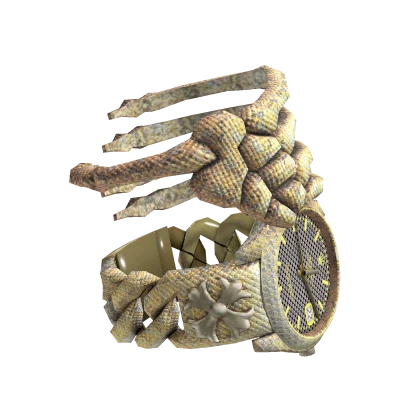 Black Gold Chrome Watch + Bone Bracelet