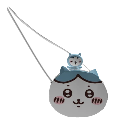 Chiikawa bag with plushie Hachiware cute