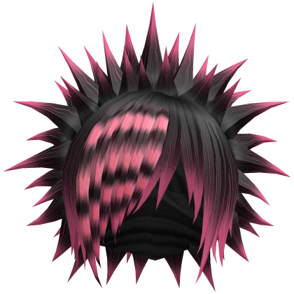 Rebel Spike Rockstar Scene Hair Dark Pink
