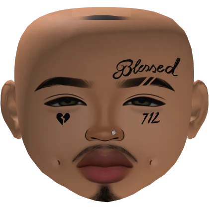 Boy Mesh Makeup male face