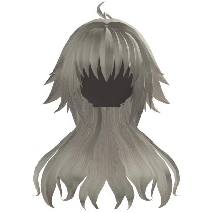 Messy Long Wolf Cut - Silver