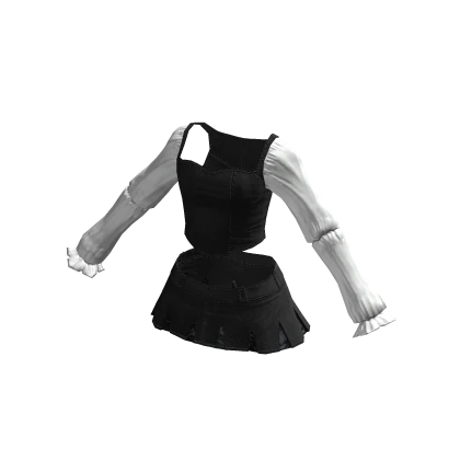 Cottage Core Mini Skirt Corset Denim