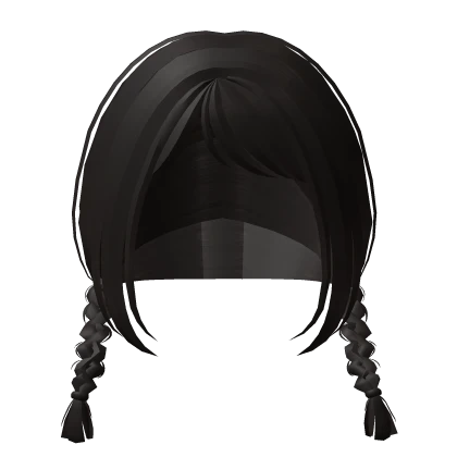 cute shoujo anime braids hair dark brown ♡