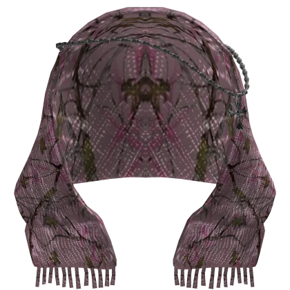 Vintage Chrome Scarf (Pink)