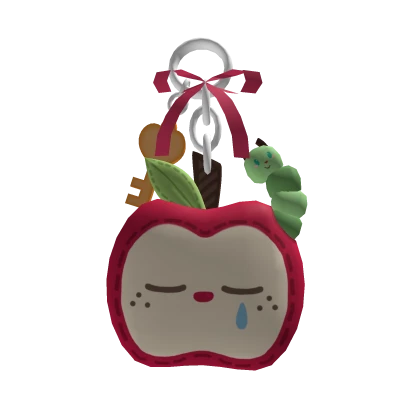 Cute twee igari harajuku apple keychain