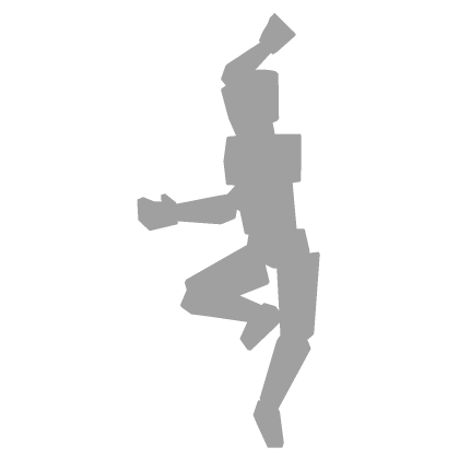 Gojo floating / the honored one pose