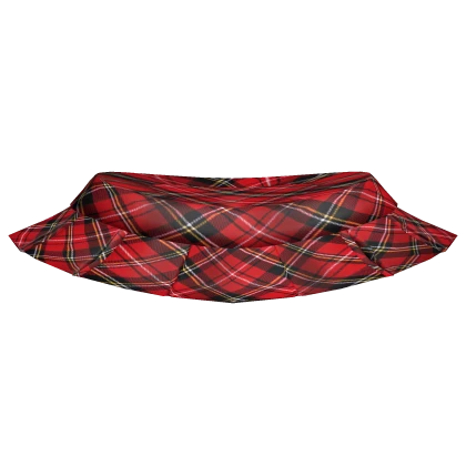 [Blush Fashion] Y2K Red Tartan Mini Skirt
