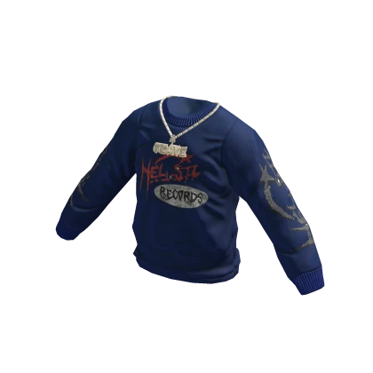 Blue Hailstar Sweater / chain