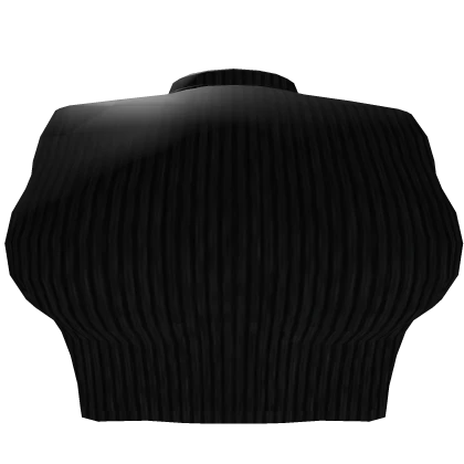 Basic Black Woman Turtleneck Crop Top [3.0]