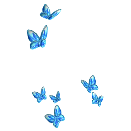 Webcore Frutiger Aero Aqua Blue Butterfly Aura