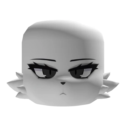 Colorable Eyes Bored White Wolf Face 