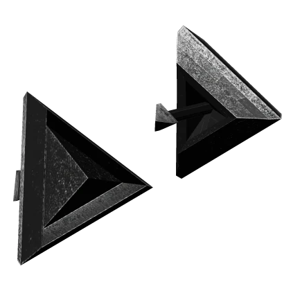 black diamond pyramid earrings