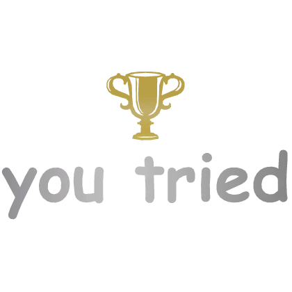 [🏆] you tried sign