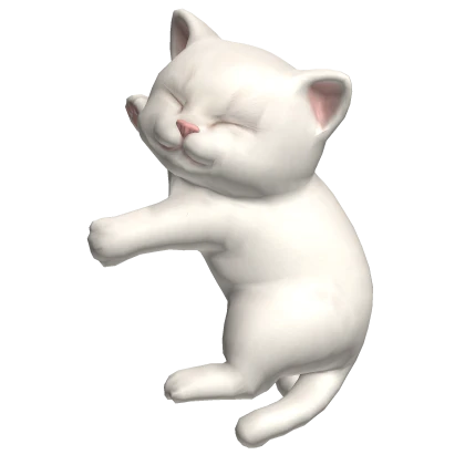 Cute Sleeping Cat Kitten - Light Cream Color [3.0]