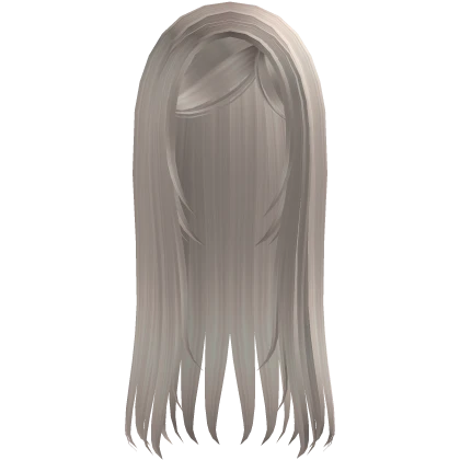 ♡ long straight goth moe hair (platinum) 