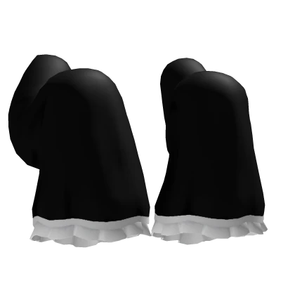 ୨୧: kawaii posed halloween ghost sleeves black