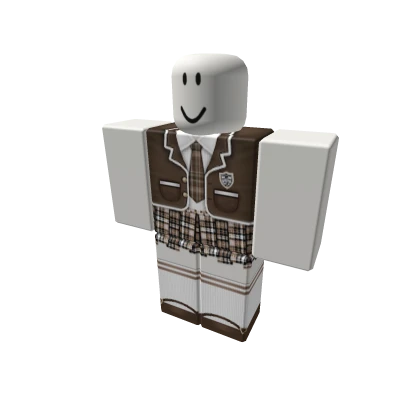 Dark Brown Anime School Uniform