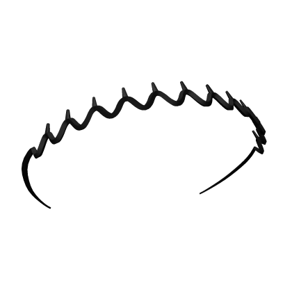 Y2K Zig-Zag Headband [Black]