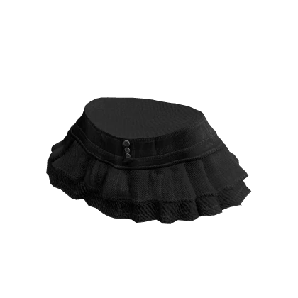 Denim Black Mini Skirt