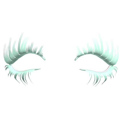 gyaru dramatic lashes (light mint)