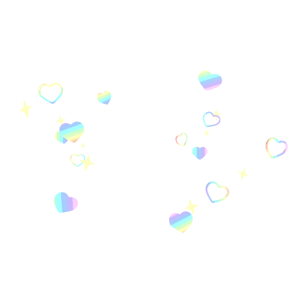 Cute Pastel Rainbow Hearts Aura