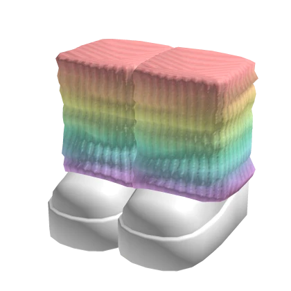 Rainbow Pastel Leg Warmers