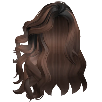 Voluminous Curly Hair in the Wind v2 Brown&Black