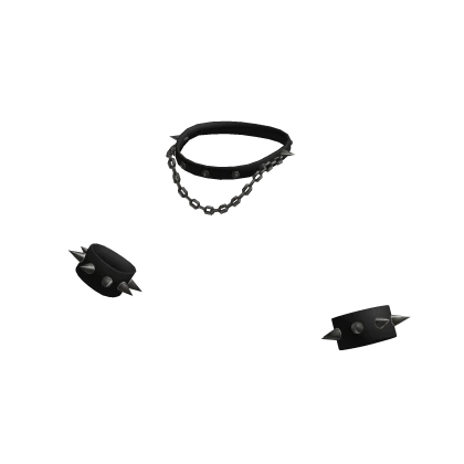 Choker and spiked cuffs (Woman 3.0)