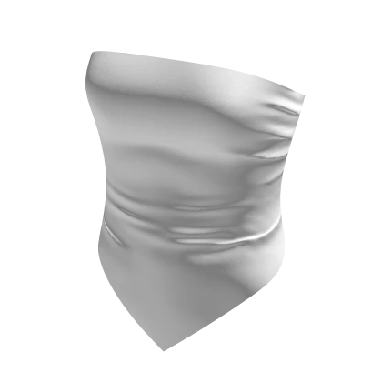 ♡ White Silk Bandana Top