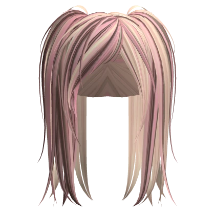 Neapolitan Blond Messy Emo Punk Rock Pigtails