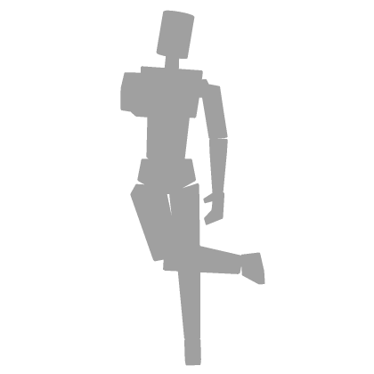 Side Shoe Touch Duo Profile Pose emote Left