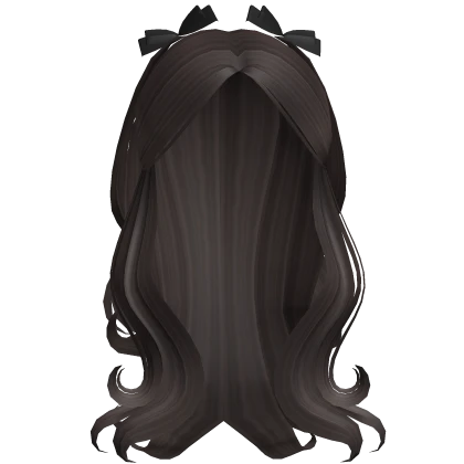 [FREE] stunning flowy hair with bows in brown