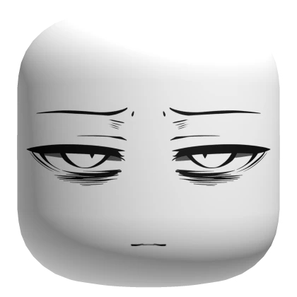 "Not Done Yet" Manga Face - White