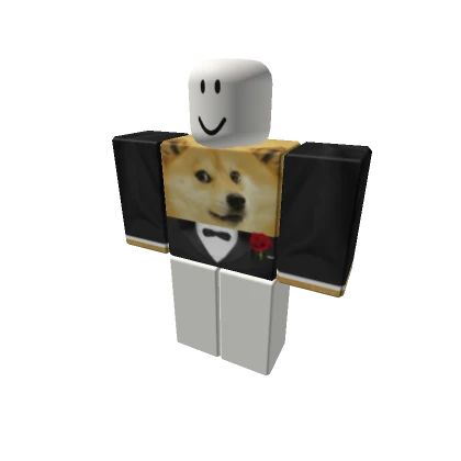 Cool Doge TopHead Dog Headless Troll Funny meme ok