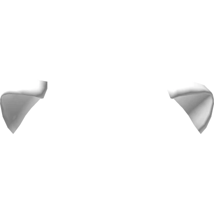 kawaii relaxed cat ears in full white