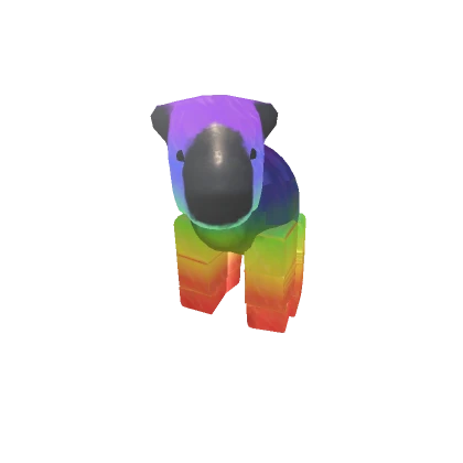 Glowing Rainbow Capybara