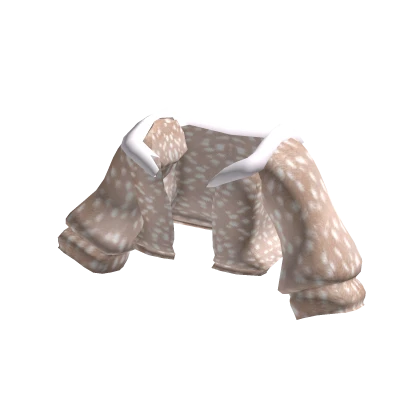 pretty deer fawn bambi winter off shoulder hoodie