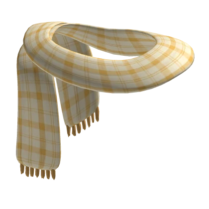  cute loose mori kei igari plaid scarf yllow
