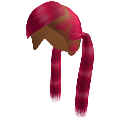 Long w Braid Pigtails [Pink]