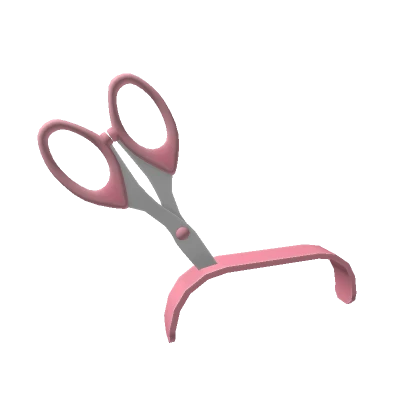 (Flipped) Pink Scissors Headband Prop