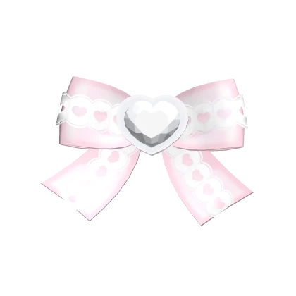 ୨୧: kawaii jirai kei hairclip bow white & pink