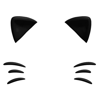 cute black kitty ears filter