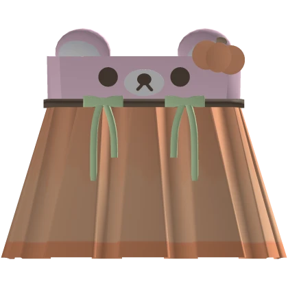 kawaii halloween pumpkin kuma bear dress vanilla